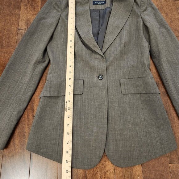 Piazza Sempione women's brown blazer in size 38 in virgin wool - Picture 8 of 9